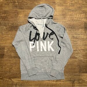 VS PINK LARGE VINTAGE PULLOVER HOODIE